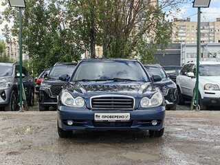 2008 Hyundai Sonata ТагАЗ IV (EF) Рестайлинг, синий, 209000 рублей, вид 2