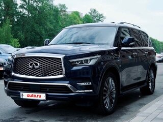 2018 Infiniti QX80 I Рестайлинг 2, синий, 5900000 рублей, вид 3