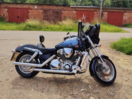 2002 Honda VTX 1800, чёрный, 750000 рублей, вид 2