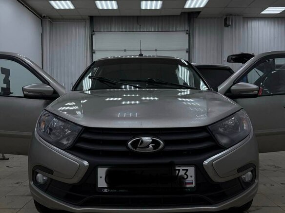 2022 Lada (ВАЗ) Granta I Рестайлинг, серый, 860000 рублей - вид 3