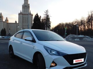 2021 Hyundai Solaris II Рестайлинг, белый, 1490000 рублей, вид 3