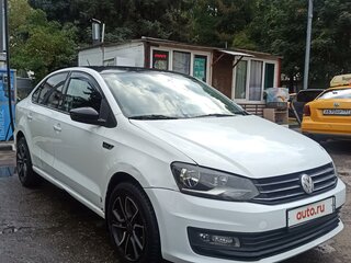 2017 Volkswagen Polo V Рестайлинг, белый, 586000 рублей, вид 2