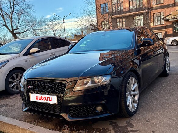 2008 Audi A4 IV (B8), чёрный, 1000000 рублей - вид 4