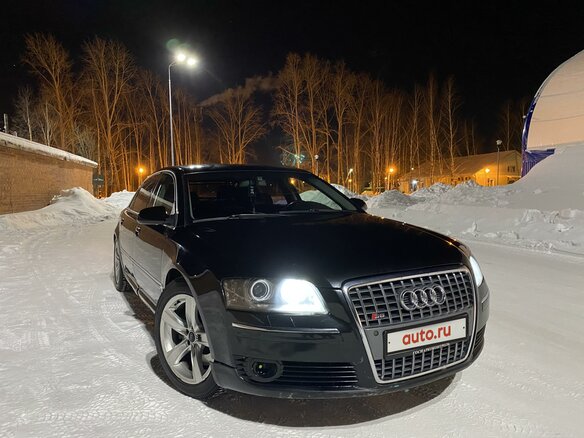 2006 Audi A8 II (D3) Рестайлинг, чёрный - вид 4