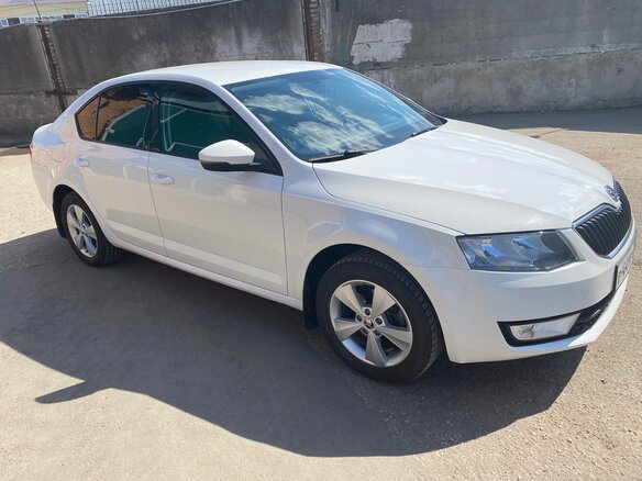 2013 Skoda Octavia III (A7), белый - вид 1