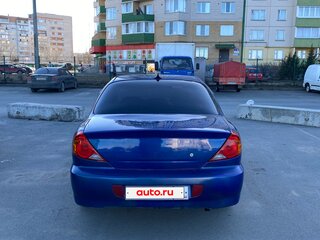 2007 Kia Spectra I Рестайлинг 2, синий, 235000 рублей, вид 4