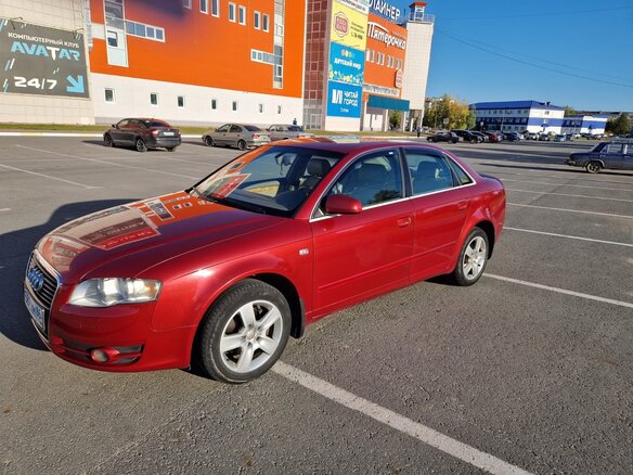 2004 Audi A4 III (B7), красный, 850000 рублей - вид 2