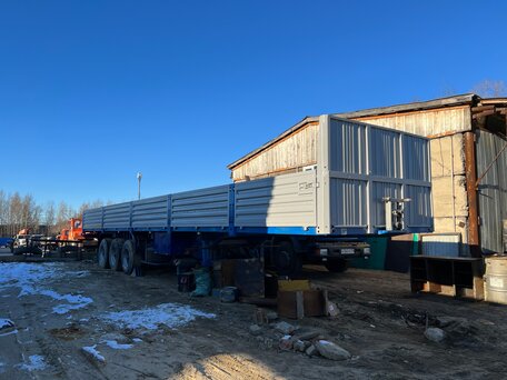 2012 МАЗ Полуприцеп бортовой, синий, 1200000 рублей, вид 1
