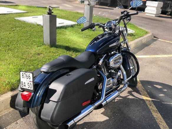 2014 Harley-Davidson Sportster 1200, синий, 860000 рублей - вид 13