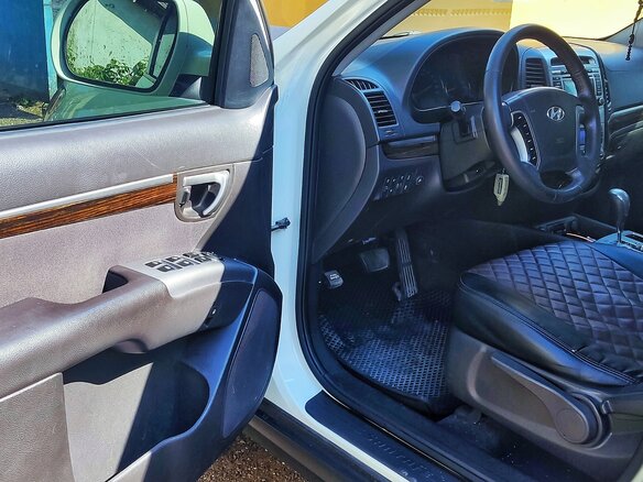 2011 Hyundai Santa Fe II Рестайлинг, белый, 1275000 рублей - вид 8