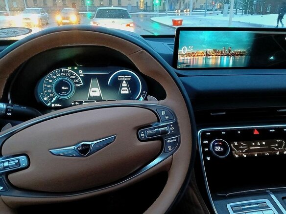 2020 Genesis GV80 I, синий, 6450000 рублей - вид 4