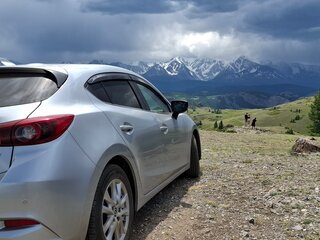 2017 Mazda Axela III Рестайлинг, серый, 1450000 рублей, вид 5
