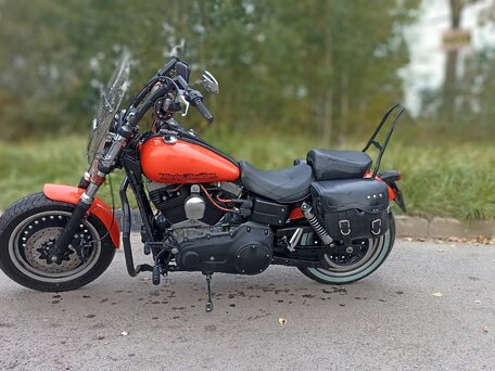 2008 Harley-Davidson Street Bob, оранжевый, 700000 рублей, вид 1