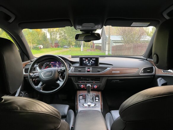 2015 Audi A6 IV (C7) Рестайлинг, серый, 1990000 рублей - вид 16