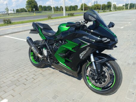 2022 Kawasaki Ninja H2 SX, зелёный, 1731982 рублей, вид 1
