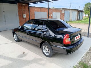 2008 Hyundai Accent ТагАЗ II, чёрный, 550000 рублей, вид 5