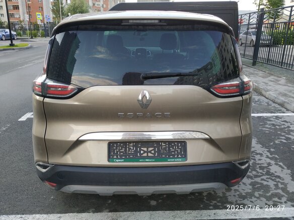 2018 Renault Espace V, жёлтый, 1765000 рублей - вид 8