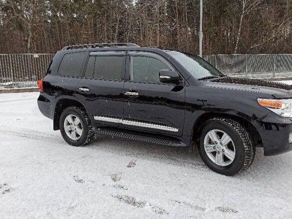 2014 Toyota Land Cruiser 200 Series Рестайлинг 1, чёрный - вид 4