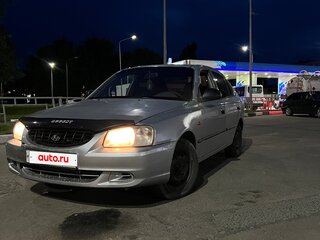 2004 Hyundai Accent ТагАЗ II, серебристый, 185000 рублей, вид 1