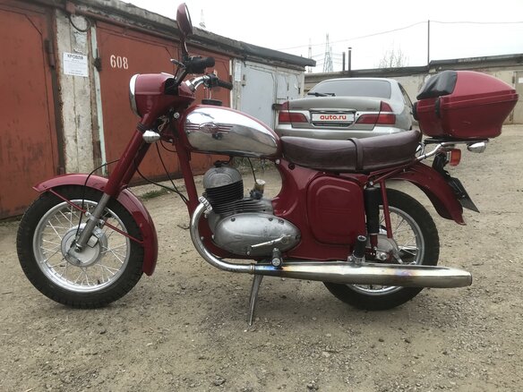 1967 Jawa 350/360, пурпурный, 120000 рублей - вид 1