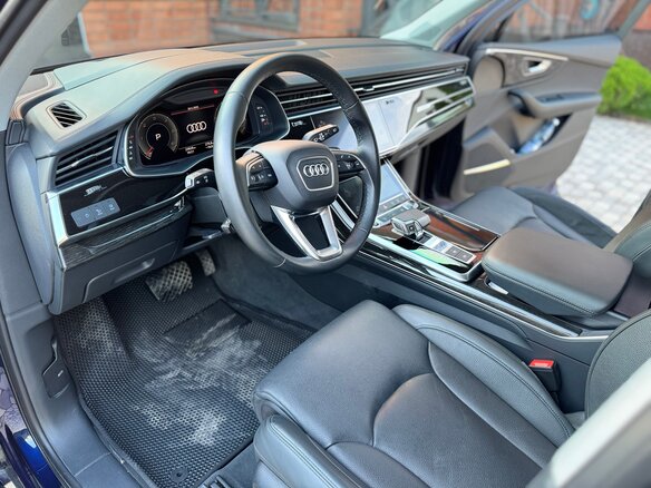 2021 Audi Q7 45 TDI II (4M) Рестайлинг, синий, 9490000 рублей - вид 16