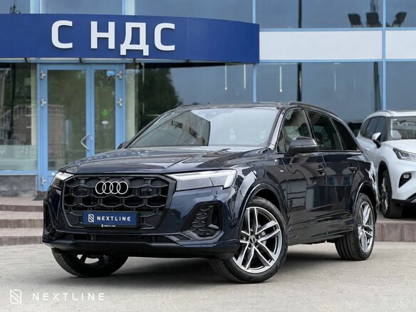 2025 Audi Q7 45 TFSI II (4M) Рестайлинг 2, синий, 11890000 рублей