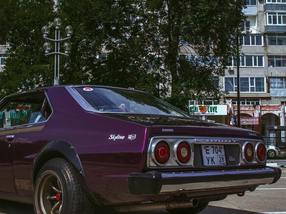 1981 Nissan Skyline GT 5-speed V (C210), фиолетовый, 3200000 рублей - вид 20