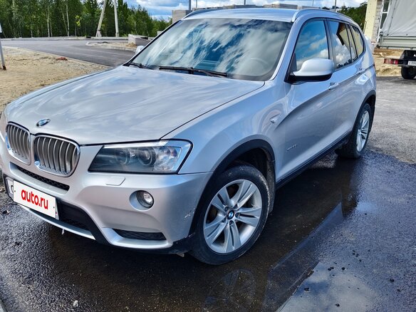 2012 BMW X3 35i xDrive II (F25), серебристый, 1850000 рублей