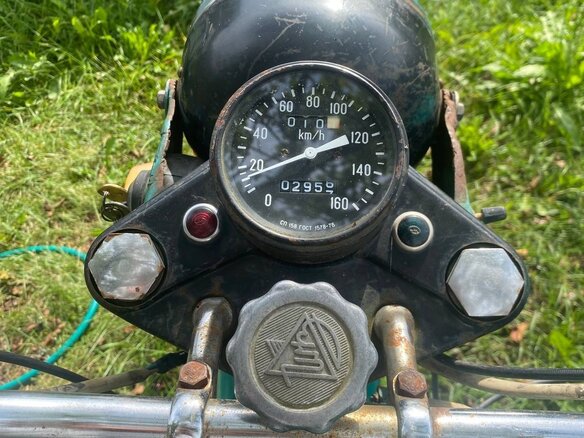 1975 Урал M-67, голубой, 45000 рублей - вид 7