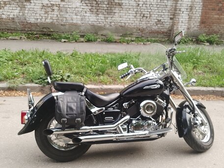 2006 Yamaha XVS650 Drag Star, чёрный, 425000 рублей, вид 2