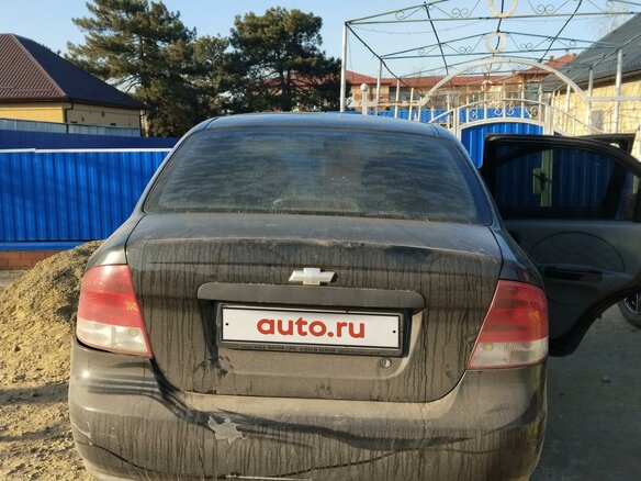 2004 Chevrolet Aveo I, чёрный, 450000 рублей - вид 1