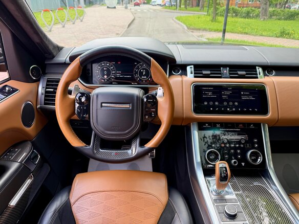 2019 Land Rover Range Rover Sport SVR II Рестайлинг, оранжевый - вид 11