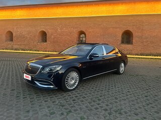 2019 Mercedes-Benz Maybach S-Класс 560 I (X222) Рестайлинг, синий, 6700000 рублей, вид 1