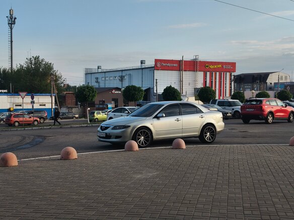 2005 Mazda 6 I (GG), серебристый, 370000 рублей