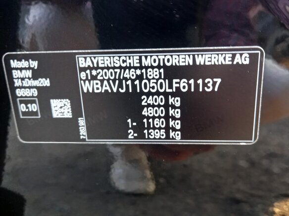 2018 BMW X4 20d II (G02), чёрный - вид 18