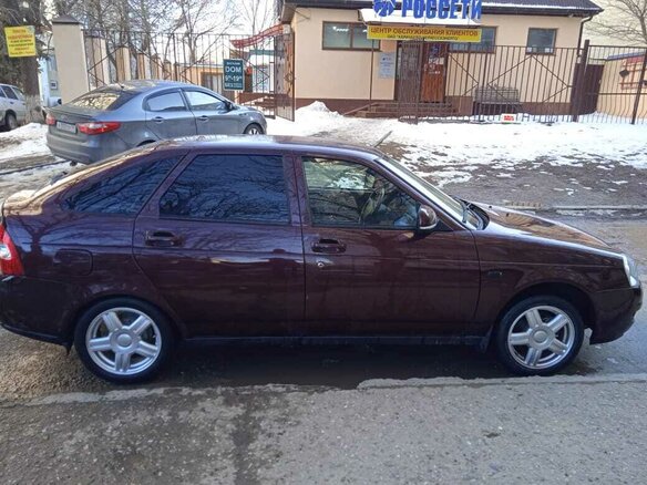2009 Lada (ВАЗ) Priora I, пурпурный, 420000 рублей - вид 1