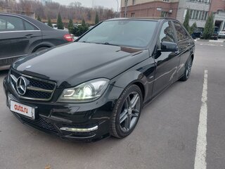 2012 Mercedes-Benz C-Класс 180 BlueEFFICIENCY III (W204) Рестайлинг, чёрный, 1400000 рублей, вид 2