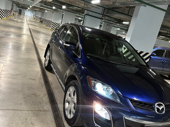 2011 Mazda CX-7 I Рестайлинг, синий, 1100000 рублей - вид 1