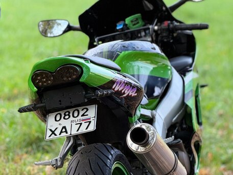 2000 Kawasaki ZX-6R Ninja, зелёный, 360000 рублей, вид 3