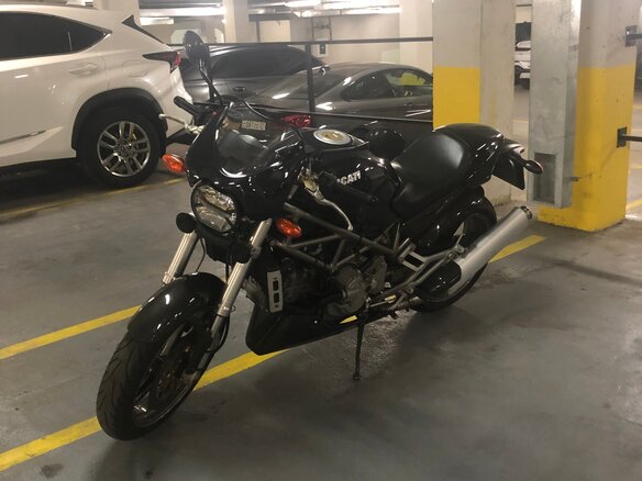 2001 Ducati Monster S4, чёрный - вид 3