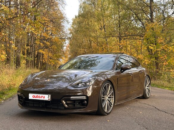 2021 Porsche Panamera 4S E-Hybrid Sport Turismo II Рестайлинг, коричневый, 11200000 рублей - вид 6