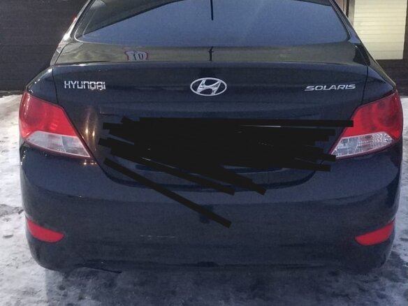 2013 Hyundai Solaris I, чёрный, 790000 рублей - вид 9