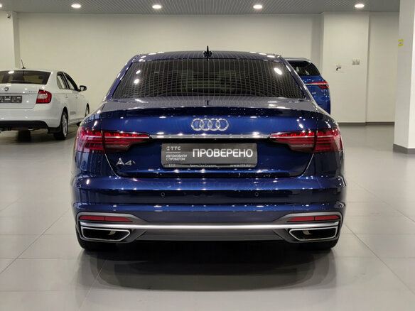 2020 Audi A4 40 TFSI V (B9) Рестайлинг, синий, 2939000 рублей - вид 5