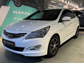 2014 Hyundai Solaris I Рестайлинг, белый, 950000 рублей, вид 1
