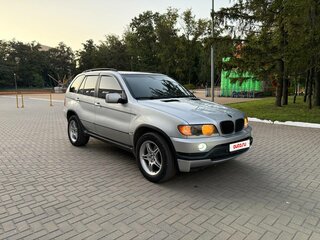 2001 BMW X5 3.0i I (E53), серебристый, 750000 рублей, вид 1