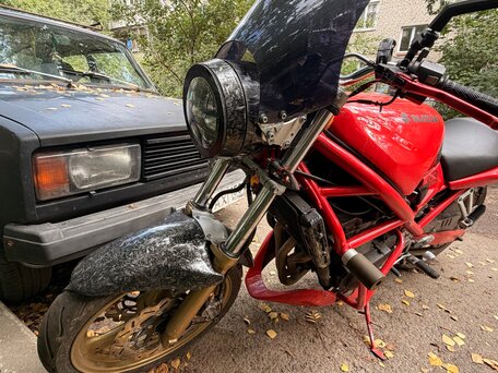 1993 Suzuki Bandit GSF 400, красный, 150000 рублей, вид 4