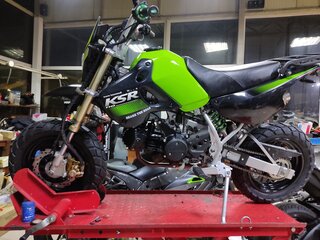 2003 Kawasaki KSR 110, зелёный, 250000 рублей, вид 2