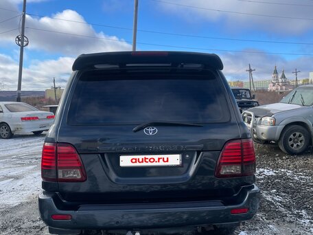 2003 Toyota Land Cruiser 100 Series Рестайлинг 1, чёрный, 2350000 рублей, вид 3