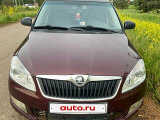 2011 Skoda Fabia II Рестайлинг, пурпурный, 820000 рублей, вид 1