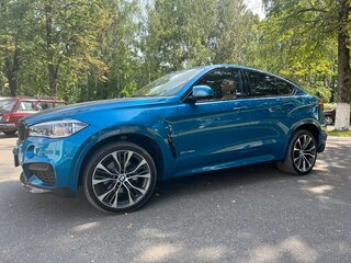 2018 BMW X6 40d II (F16), голубой, 5050000 рублей, вид 2